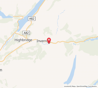 Map of Roybridge, ScotlandScotland