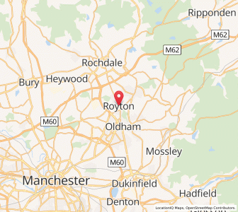 Map of Royton, EnglandEngland