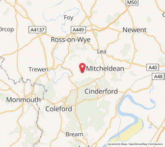 Map of Ruardean, EnglandEngland