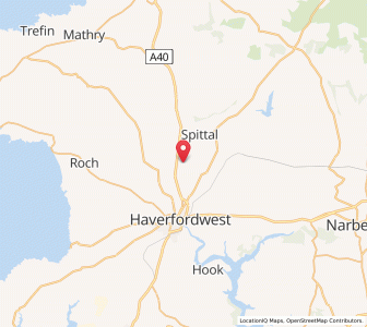 Map of Rudbaxton, WalesWales