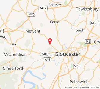 Map of Rudford, EnglandEngland