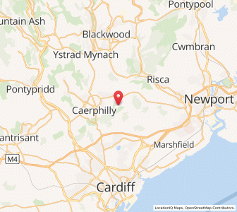 Map of Rudry, WalesWales