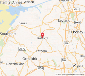 Map of Rufford, EnglandEngland