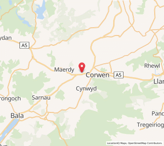 Map of Rug, WalesWales