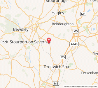 Map of Rushock, EnglandEngland