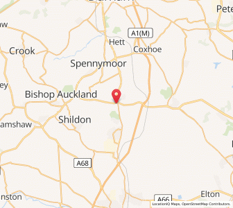 Map of Rushyford, EnglandEngland
