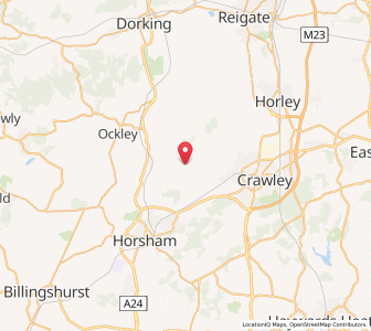 Map of Rusper, EnglandEngland