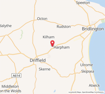 Map of Ruston Parva, EnglandEngland