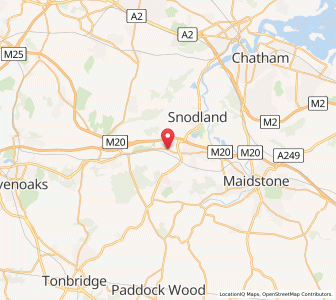 Map of Ryarsh, EnglandEngland