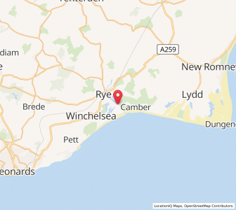 Map of Rye Harbour, EnglandEngland