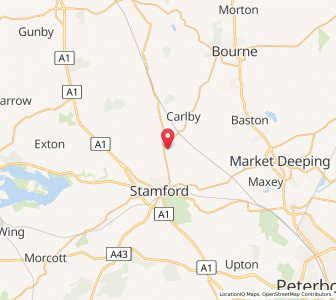 Map of Ryhall, EnglandEngland