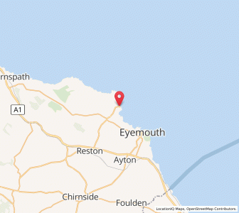 Map of Saint Abbs, ScotlandScotland