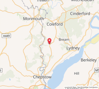 Map of Saint Briavels, EnglandEngland