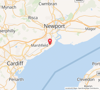 Map of Saint Brides Wentlooge, WalesWales