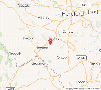 Map of Saint Devereux, EnglandEngland