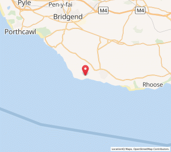 Map of Saint Donats, WalesWales