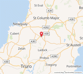 Map of Saint Enoder, EnglandEngland