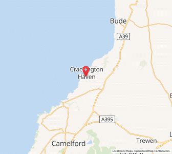 Map of Saint Gennys, EnglandEngland