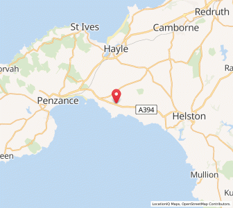 Map of Saint Hilary, EnglandEngland