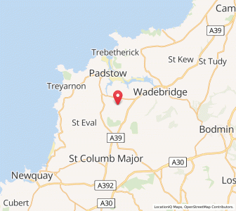 Map of Saint Issey, EnglandEngland