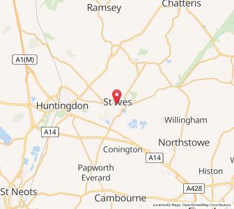 Map of Saint Ives, EnglandEngland