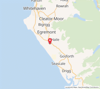 Map of Saint John Beckermet, EnglandEngland