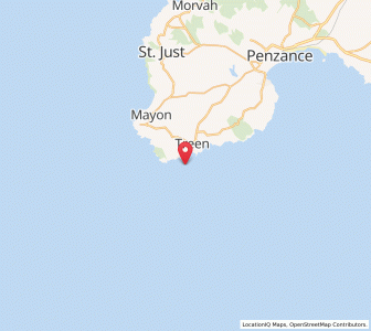 Map of Saint Levan, EnglandEngland