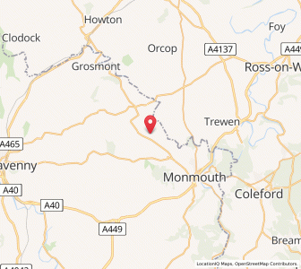 Map of Saint Maughans, WalesWales