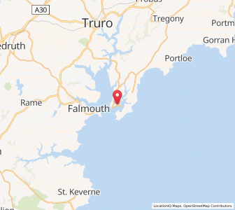 Map of Saint Mawes, EnglandEngland