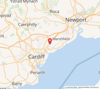 Map of Saint Mellons, WalesWales