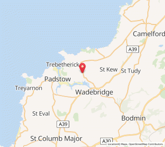 Map of Saint Minver, EnglandEngland