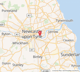 Map of Saint Peters, EnglandEngland