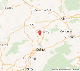 Map of Salterforth, EnglandEngland