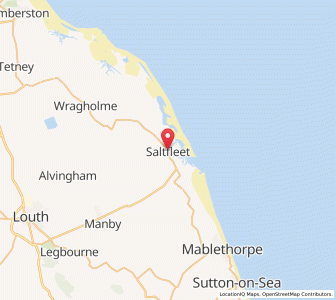 Map of Saltfleet, EnglandEngland