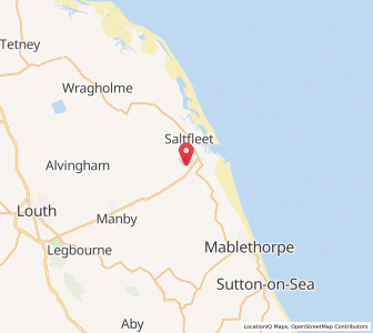 Map of Saltfleetby Saint Clement, EnglandEngland