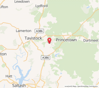 Map of Sampford Spiney, EnglandEngland