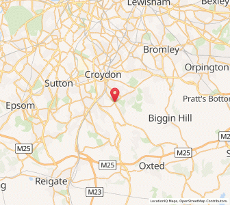 Map of Sanderstead, EnglandEngland