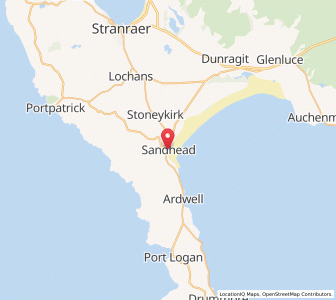 Map of Sandhead, ScotlandScotland