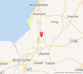 Map of Sandringham, EnglandEngland