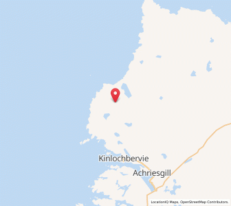 Map of Sandwood, ScotlandScotland