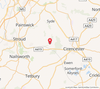 Map of Sapperton, EnglandEngland