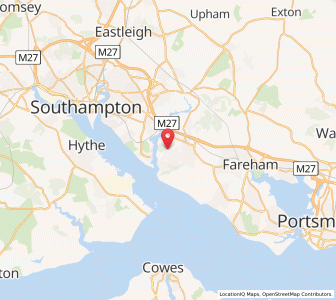 Map of Sarisbury Green, EnglandEngland