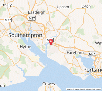 Map of Sarisbury, EnglandEngland