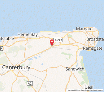 Map of Sarre, EnglandEngland