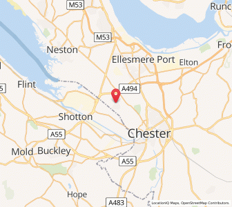 Map of Saughall, EnglandEngland