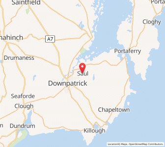 Map of Saul, Northern IrelandNorthern Ireland