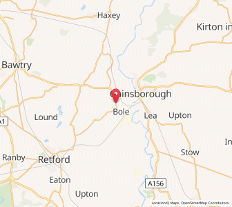 Map of Saundby, EnglandEngland