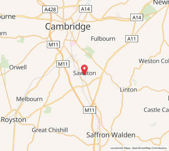 Map of Sawston, EnglandEngland