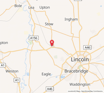 Map of Saxilby, EnglandEngland