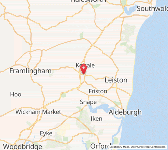 Map of Saxmundham, EnglandEngland